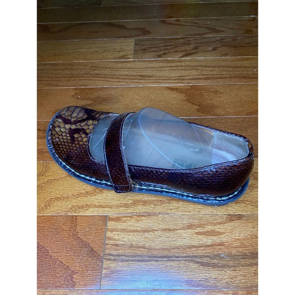 Algeria by‎ PG Lite Snake Skin Patterned Mary Jane's Size 37 - Picture 5 of 12